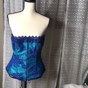 Blue corset